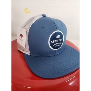 Sportiqe Apparel Co Hat Snapback One Size BLUE Patch TRUCKER HAT New With Tags